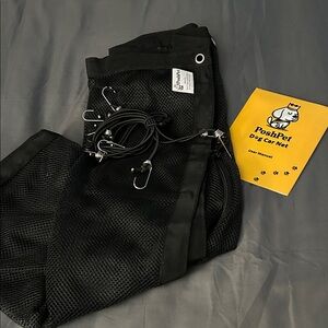 Posh Black Dog Car Net Carrier